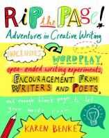 Book Jacket for: Rip the page! : adventures in creative writing