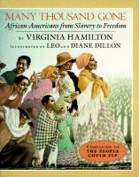 Book Jacket for: Many thousand gone : African Americans from slavery to freedom