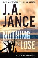 Book Jacket for: Nothing to lose : a J.P. Beaumont novel