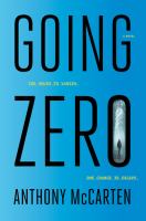 Book Jacket for: Going zero