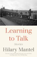 Book Jacket for: Learning to talk : stories